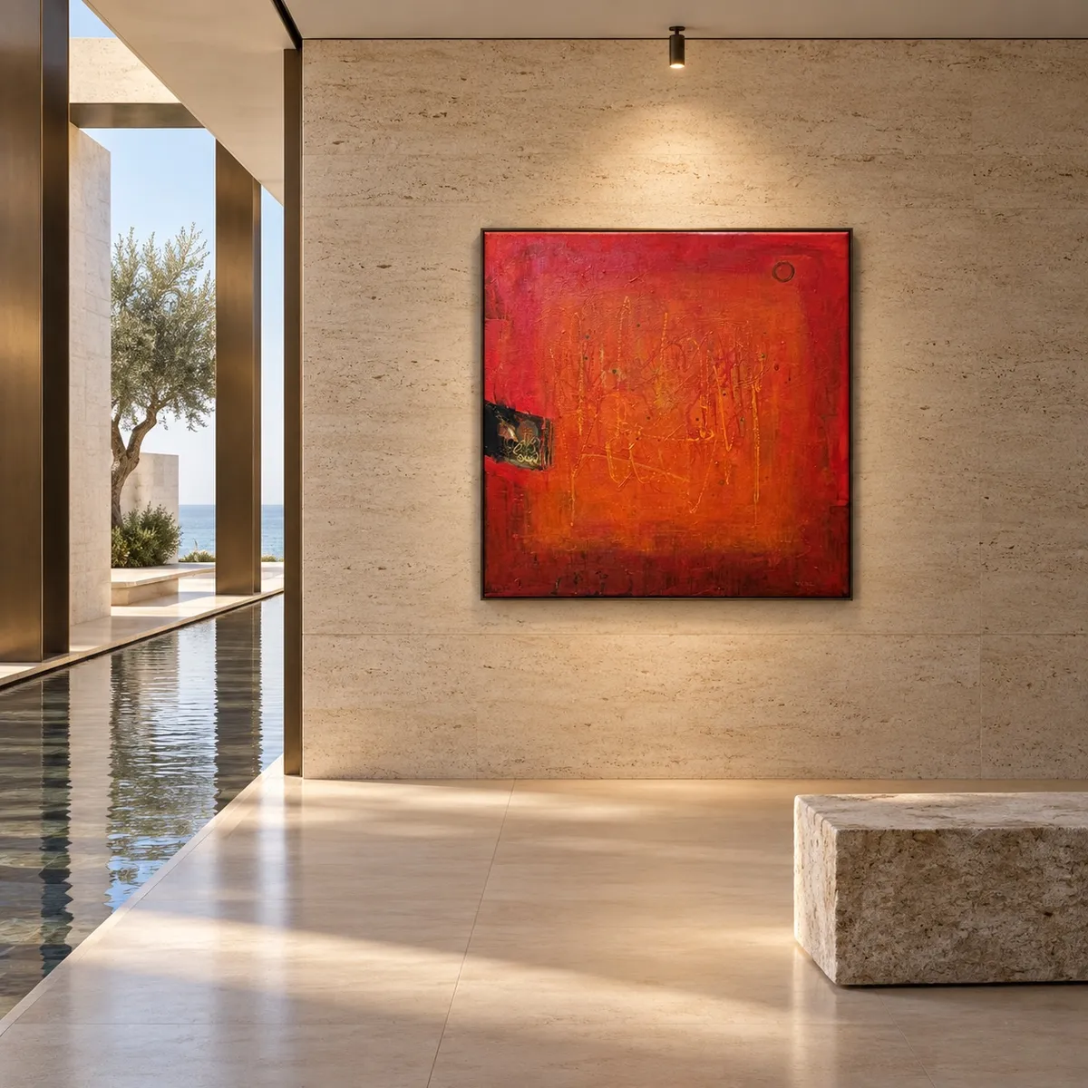 Inmersión I shown in an interior space